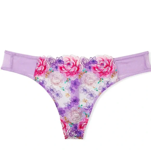 Victoria’s Secret Floral Lace Thong Medium - Picture 1 of 7